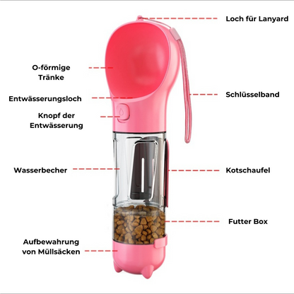 Multifunktionaler Futter-Trinkbecher