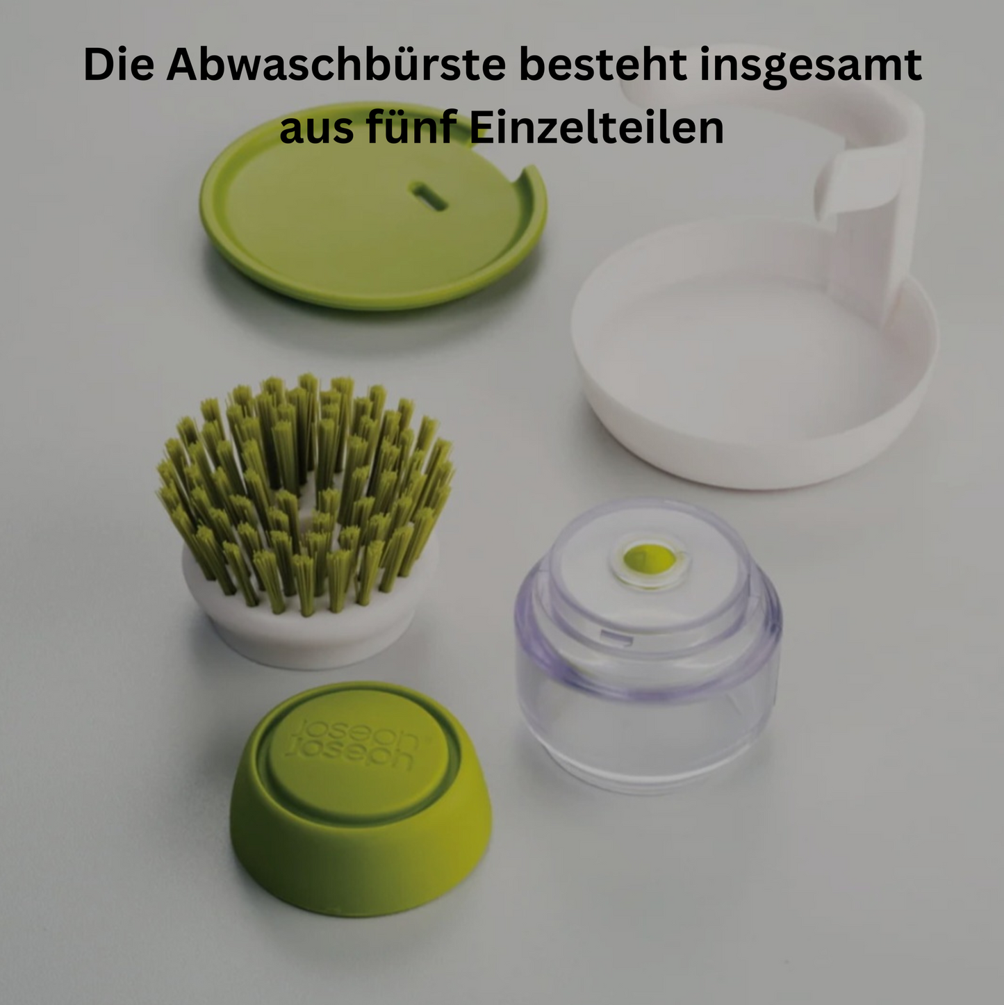 Abwaschbürste mit integrierter Seifenkammer